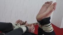 Aurora hogtied barefoot 2/2