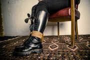 Roxie in Ranger Boots and Chair Bondage
