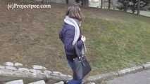 119007 Donna-Jo Pees Down The Park Steps