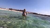 PUBLIC EXTREM AM STRAND UNTERWASSER | ERWISCHT WORDEN