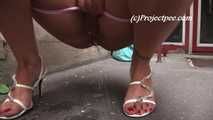 050040 Roxy Takes A Naughty Pee In The Entrance To An Apartment Block