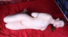 Amanda hogtied and toetied