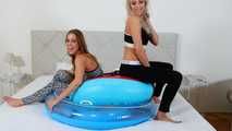 493 Alexis and Karol - swim ring fun