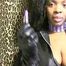 Latex Purple lips