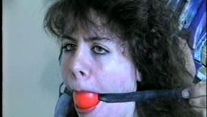 BALL-GAGGED & DROOLING WIDE EYED AMBER (D10-8)