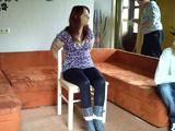Making of Bunny first time tied