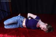 Agnes hogties in jeans