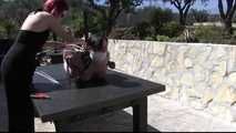 Brutally Tight Outdoor Hogtie for Afsana