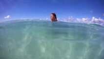 Under water - put the bikini off
