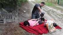 Angi in the hitchhiker