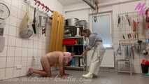 #Slaughter in white - My long white #rubberapron in use