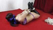 Tanya in hogtie