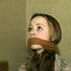 PRETTY DOLL FACE AMBER'S BOUND & GAGGED RANSOM CALLS (D30-9)