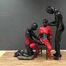 Slave P. gives a blowjob for the first time