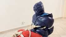Breathplay Sebastien in 2 puffer jackets.