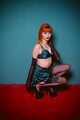 Amber in Vintage Lingerie Chairtied