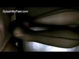 Stockings footjob