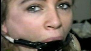 RING-GAGGED, BALL-TIED, PANTY-LESS, DROOLING CARRIE (D14-15)