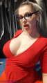 Selfie time red boob top