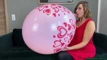 Blow2Pop pink Q24 hearts with mouthpiece