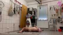 #Slaughter in white - My long white #rubberapron in use