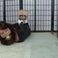 Irina tied up in Lycra (black)