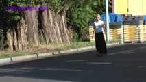 069022 Tiffany Slips Into A Builder's Yard For A Discrete Pee