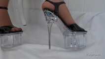 Long gloves and high heels