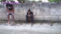 030062 Salma & Susana Have To Stop The Car For Urgent Roadside Pees