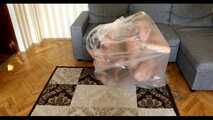 Bekki and Kelly - escape from clear plastic bag (video)