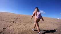 Nude in the dunes of Maspalomas