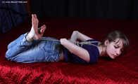 Agnes hogties in jeans