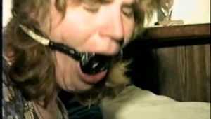 28 YEAR OLD HOUSEWIFE IS HOME MADE RING GAGGED, STRUGGLING, MOUTH STUFFED & LOTS OF DROOLING pt 2  (D60-10)
