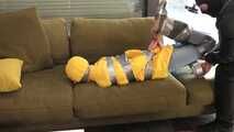 Myxxxy bound and gagged by an Intruder when she comes home after a walk in the rain