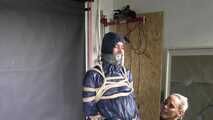 Aiyana bound, gagged and vibed by Ms. Ungeniert in shiny nylon Rainwear and she really enjoyed it!!!