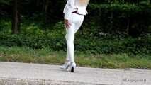Leggings in weiß