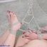 Naked hogtied