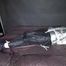 Watching sexy Sandra being tied and gagged on a bed with ropes and a ballgag wearing a supersexy shiny black nylon pants and a silver down jacket (Video)