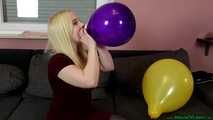 blowing up prestretched purple TT14 and sit2pop it
