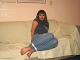 Exotic Girl DragonLily Attacked and Bound at home.