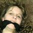 19 Yr OLD SINGLE MOM RONI HOG-TIED, CROTCH ROPED, CLEAVE GAGGED IN LINGERIE (D47-5)