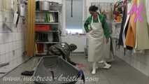 Clip #004 slaughterhouse cleaning in a different light - how stupid can you be? #rubber