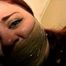 23 YR OLD REAL ESTATE BROKER  GETS MOUTH STUFFED WITH SPONGE, WRAP TAPE GAGGED, BALL-TIED WITH ROPE AND TAPE, NYLON STOCKING TOE -TYING, HANDGAGGED, FEET TICKLED, AND F0RCED TO SMELL HER STINKY HIGH HEEL SHOE (D68-16)