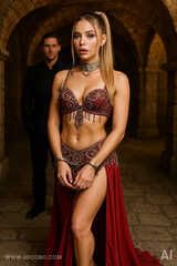 Shackled Standing Haremgirls