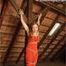 Leonie tied up in the attic