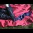 03:40 Min.video with Julia tied and gagged in a shiny nylon 