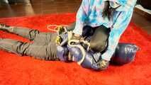 Sébastien's extremely hard breathplay in hogtie.