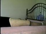 69 Yr OLD SPREAD EAGLE TIED NUDE ON BED (D15-14)