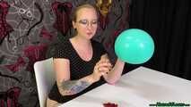Blow2Pop red "C&A" balloon while smoking