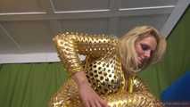 Katrin: golden angel facesitting